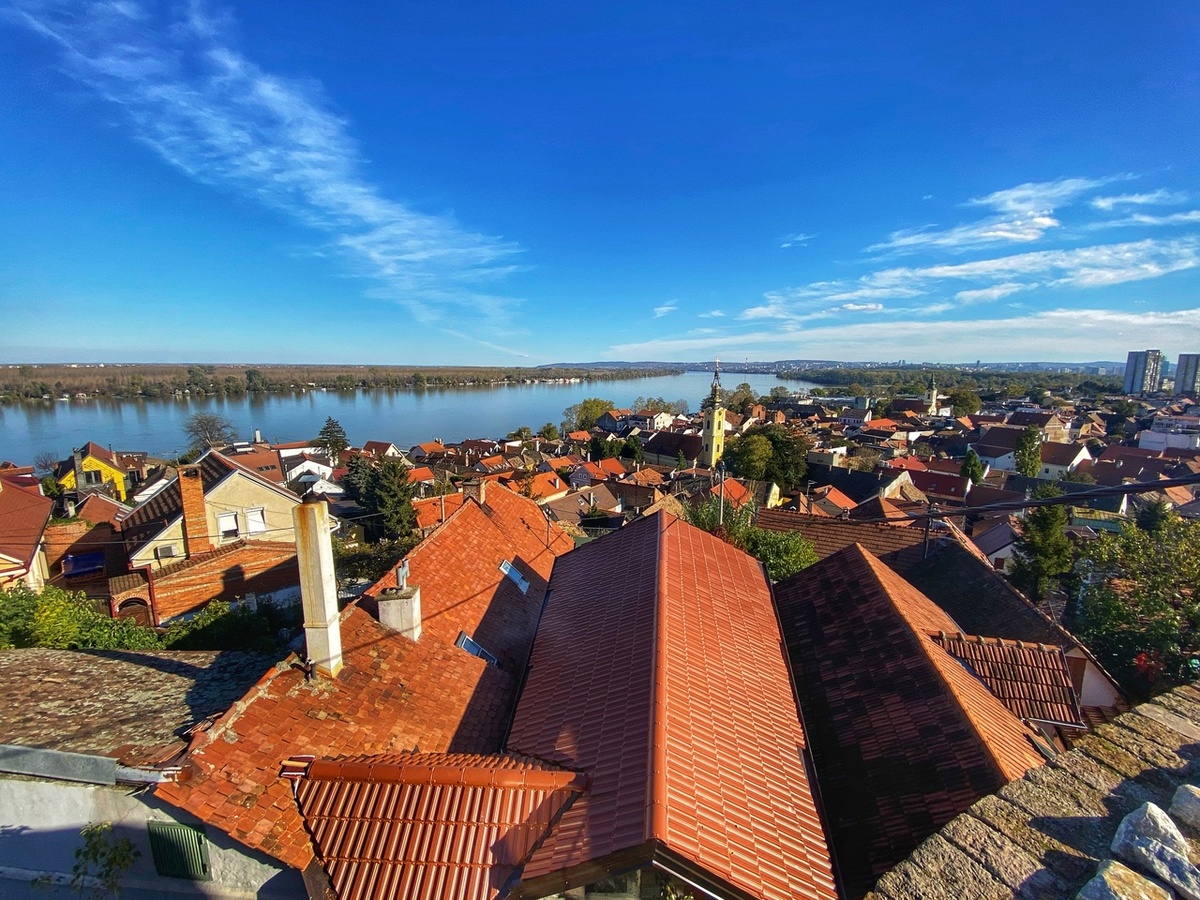 Вид на Белград из Земуна