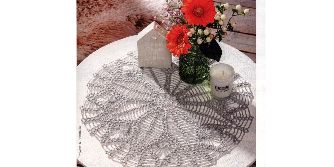 7 салфеток крючком, которые преобразят любое пространство и вдохновят на создание новых вязаных шедевров (схемы прилагаю)