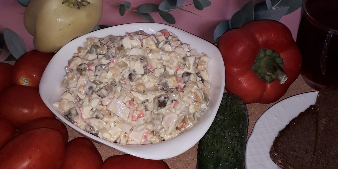 Мои рецепты. Крабовый салат