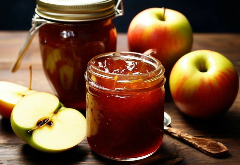 Густое яблочное повидло. Вкусный десерт из яблок