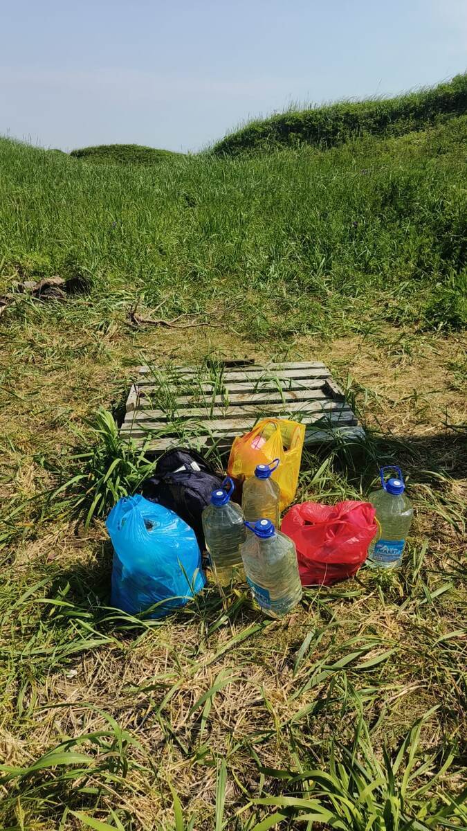 Даже поддон кто-то заботливо оставил