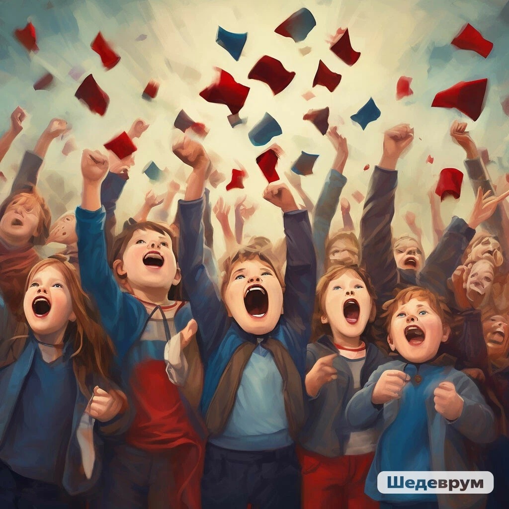 У нас это ликование выглядело примерно так))