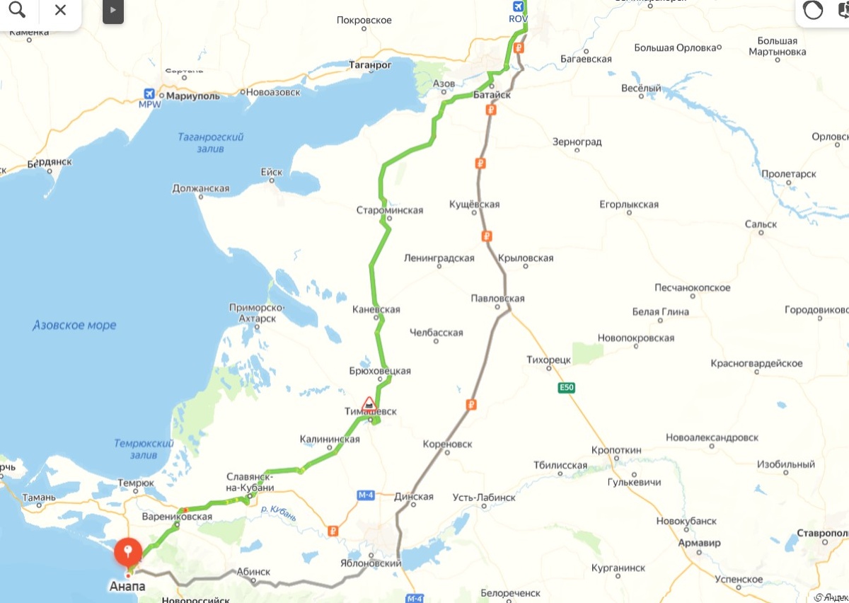 вот таким объездным был наш путь