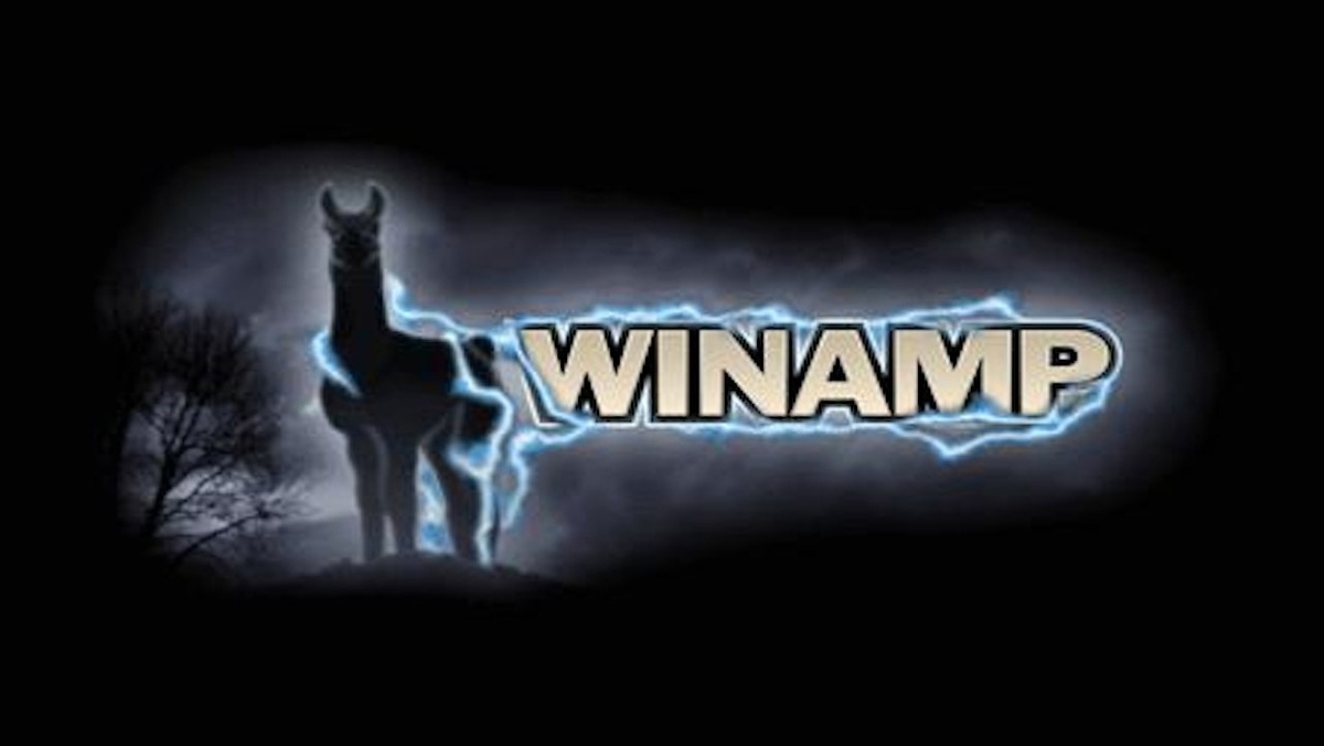 Лама, молнии, надпись Winamp… Вся атрибутика плеера в одной картинке