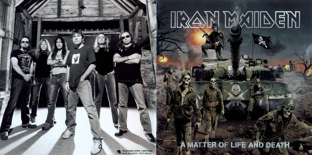 Буклет диска альбома Iron Maiden - A Matter Of Life And Death (2006) - страницы 01-02