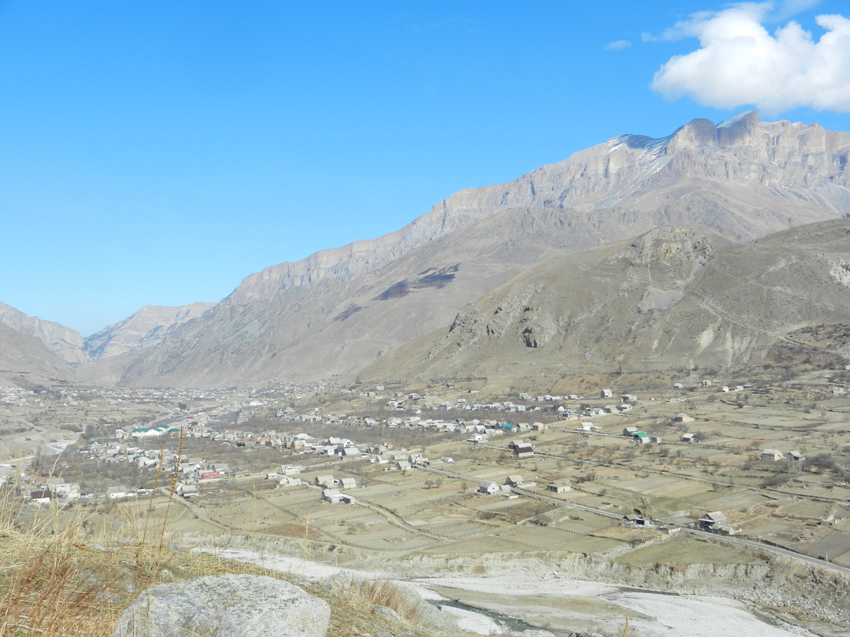 Вид на село Верхняя Балкария