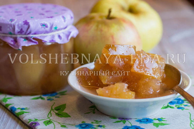 Варенье из яблок дольками прозрачное