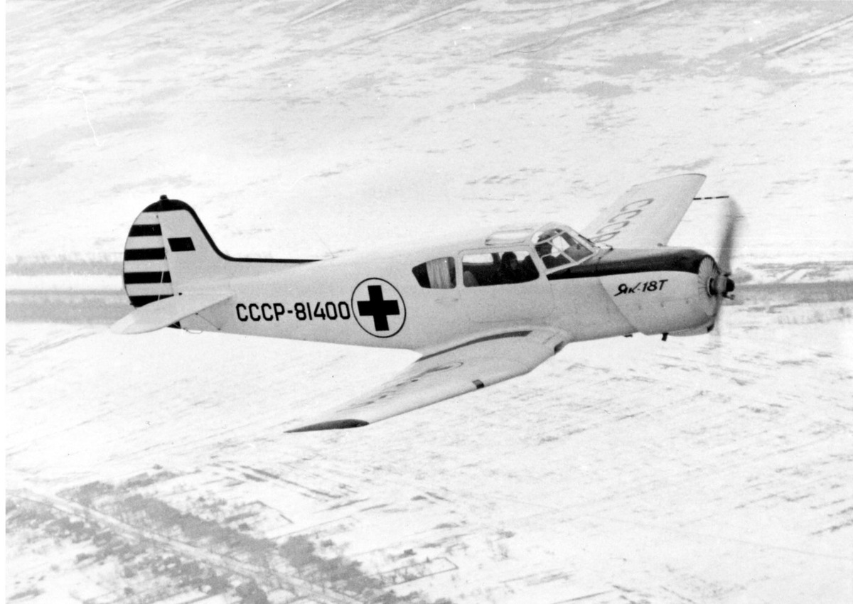 Як-18ТС во время испытаний. Фото из архива ОКБ Яковлева