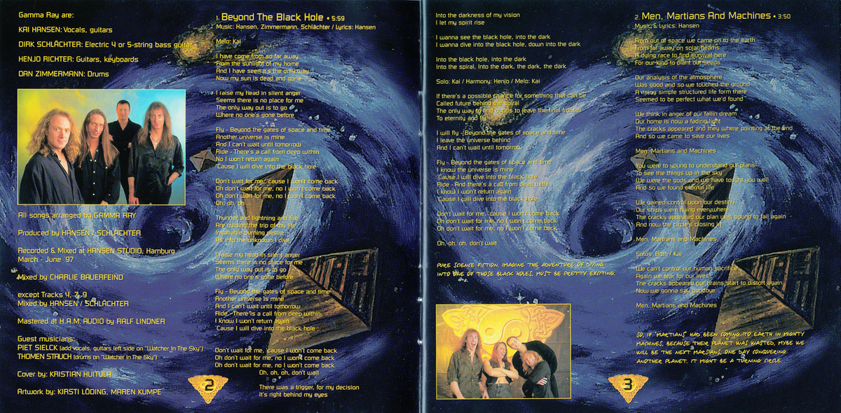 Буклет диска альбома Gamma Ray - Somewhere Out In Space (1997) - 02