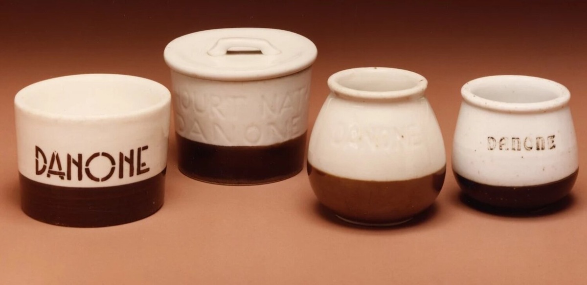 Фарфоровые горшочки Danone