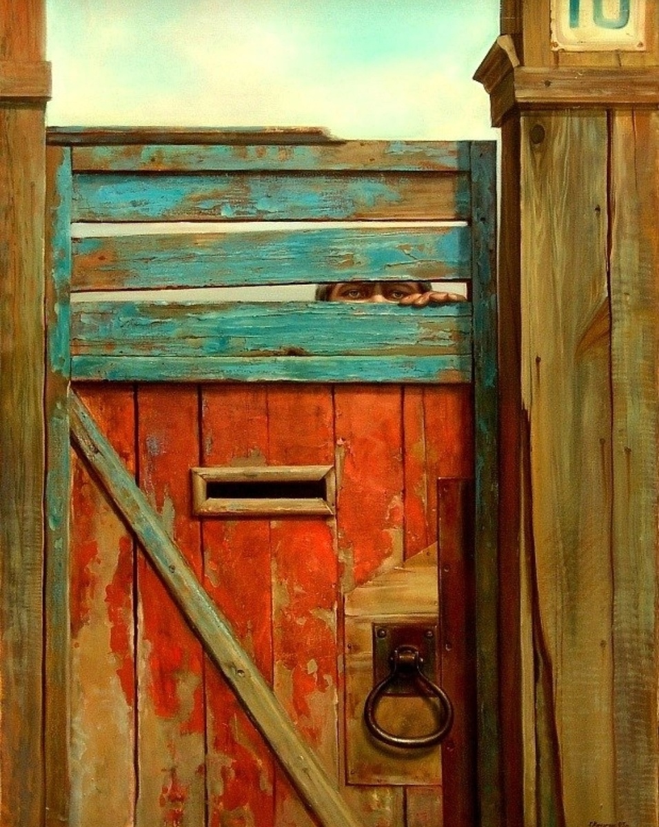 Калитка. 1993 год. Художник Георгий Кичигин