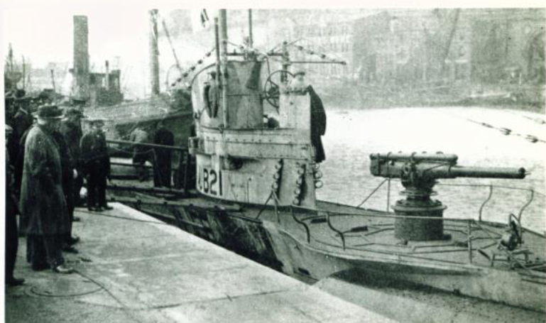 Подводная лодка UB-21 в Великобритании, декабрь 1918 года