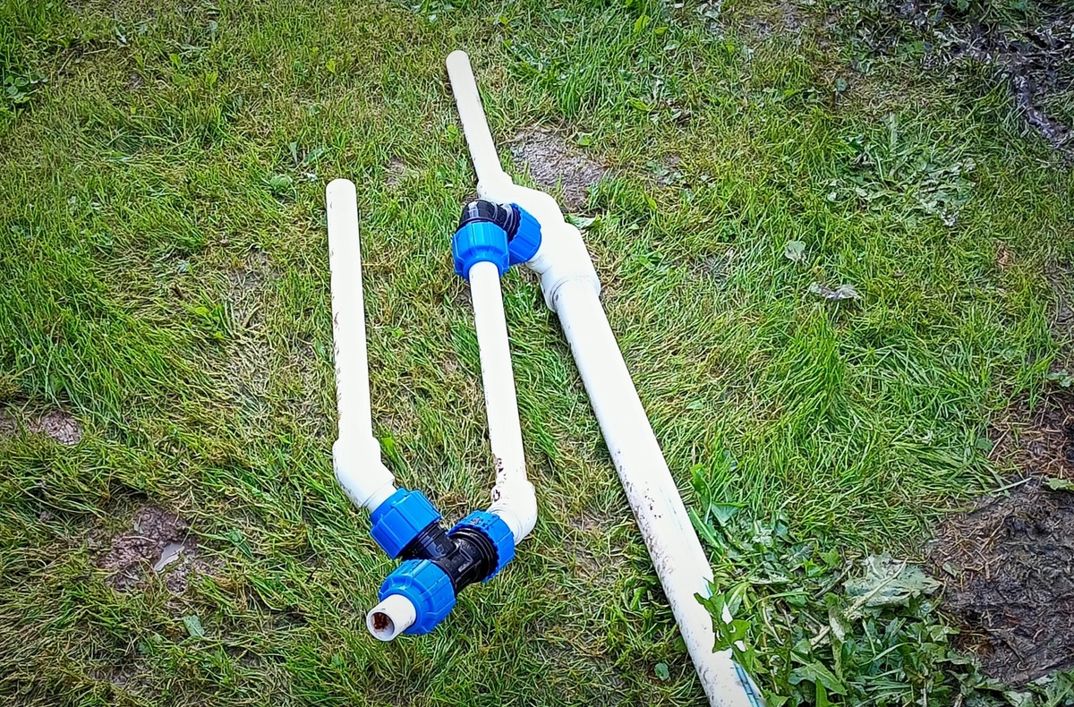 Фотография автора канала "Умный крот". Конструкция эжектора Евролос БИО с ПНД фитингами.