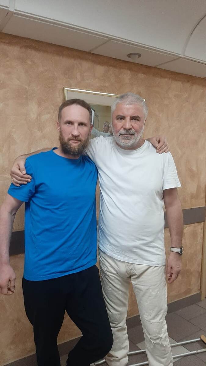В госпитале...