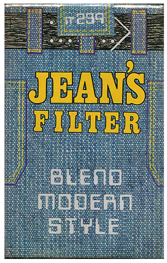 "Jean's" Filter. Швейцария, 1970-е годы. 20 штук с фильтром в мягкой упаковке. Цена (была) 1,70 франков. Производитель: "Ivan Scholer", Монтре, владелец торговой марки: "Ivan Scholer".