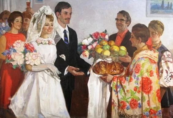 Свадьба в сибирском селе.
