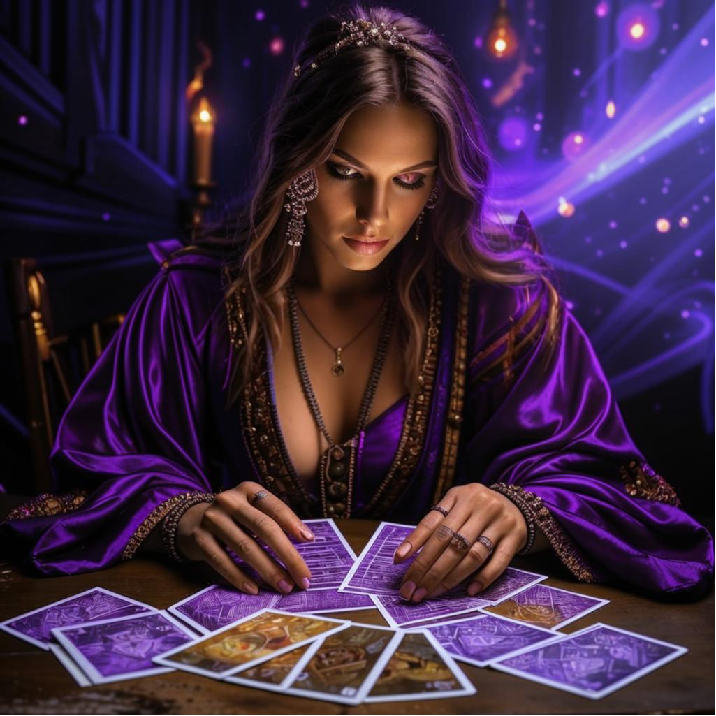 Таролог за работой (нейросеть)