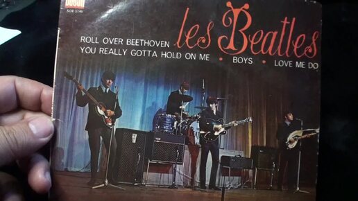 0025 Рок рариететы Beatles Roll Over Beethoven EP France 1st press (Mega Rare)