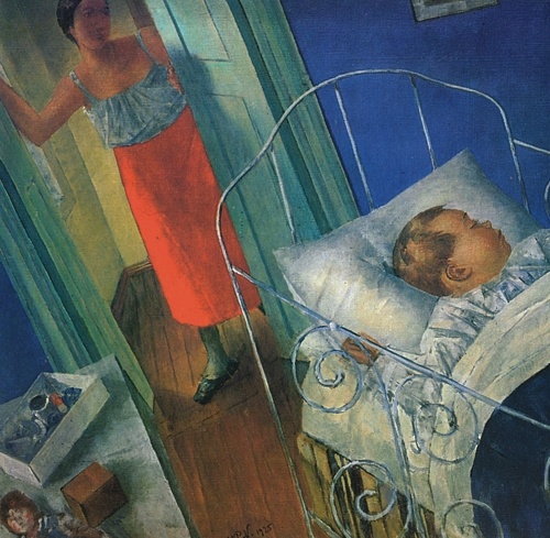 Петров-Водкин, В детской, 1925