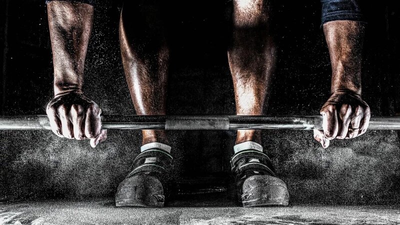     Штанга, тяжелоатлет. открытые источники (CC0)