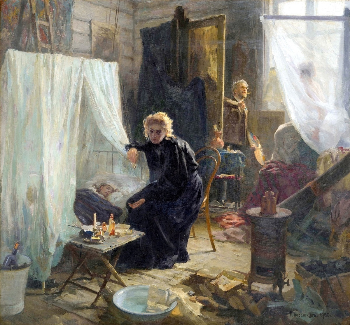 Николай Касаткин «Ссора», 1900 год