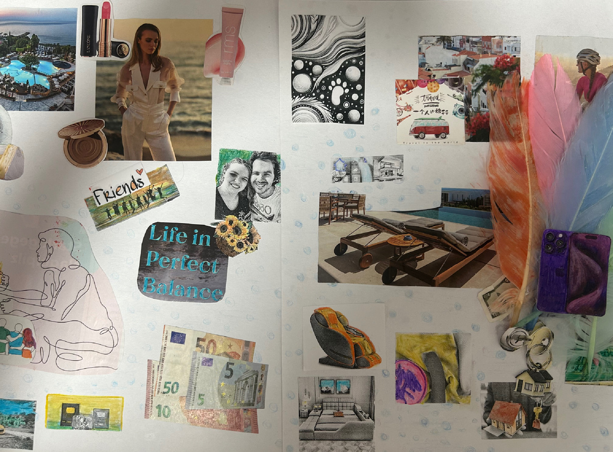 Вчера доделала свою карту желаний. Она получилась на 3 ватмана