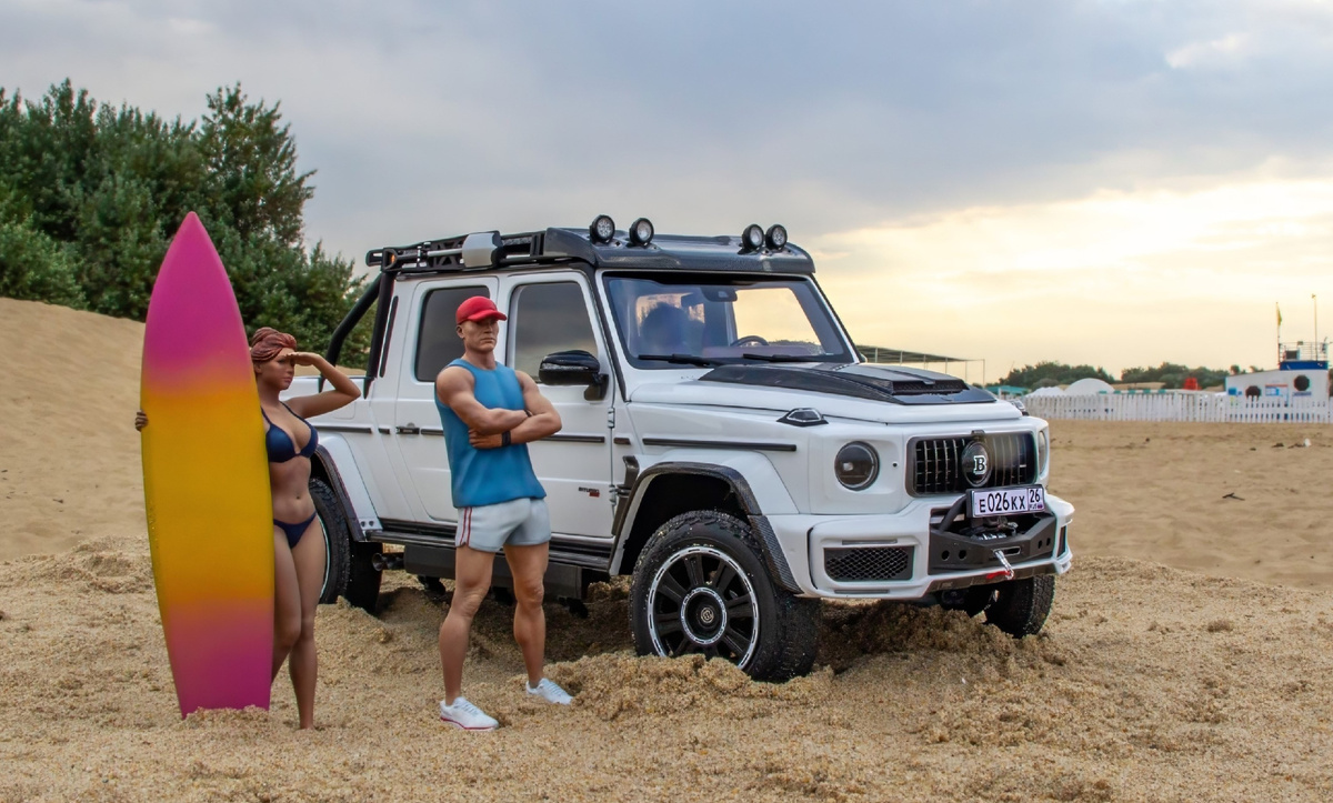 Brabus G 800 Adventure XLP — 2020. Производитель Almostreal, масштаб 1:18.