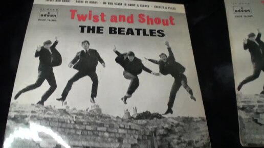 0041 Рок рариететы Beatles Twist And Shout EP Spain Odeon 1st & 2nd press