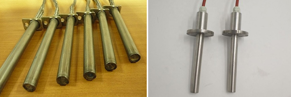 Нагреватели патронные с фланцем из нержавеющей стали