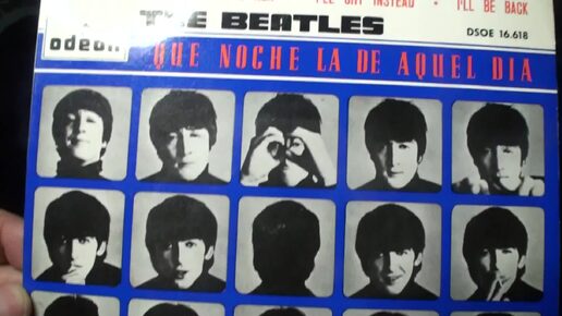 0048 Рок рариететы Beatles Tell Me Why EP Spain Odeon 1st press