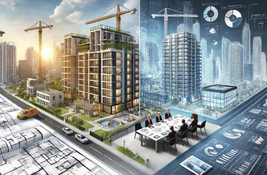 строительство жилой и коммерческой недвижимости