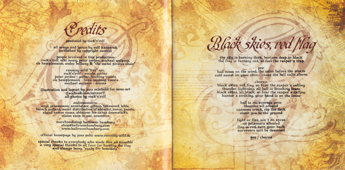 Буклет диска альбома Running Wild - Rapid Foray (2016) - 02