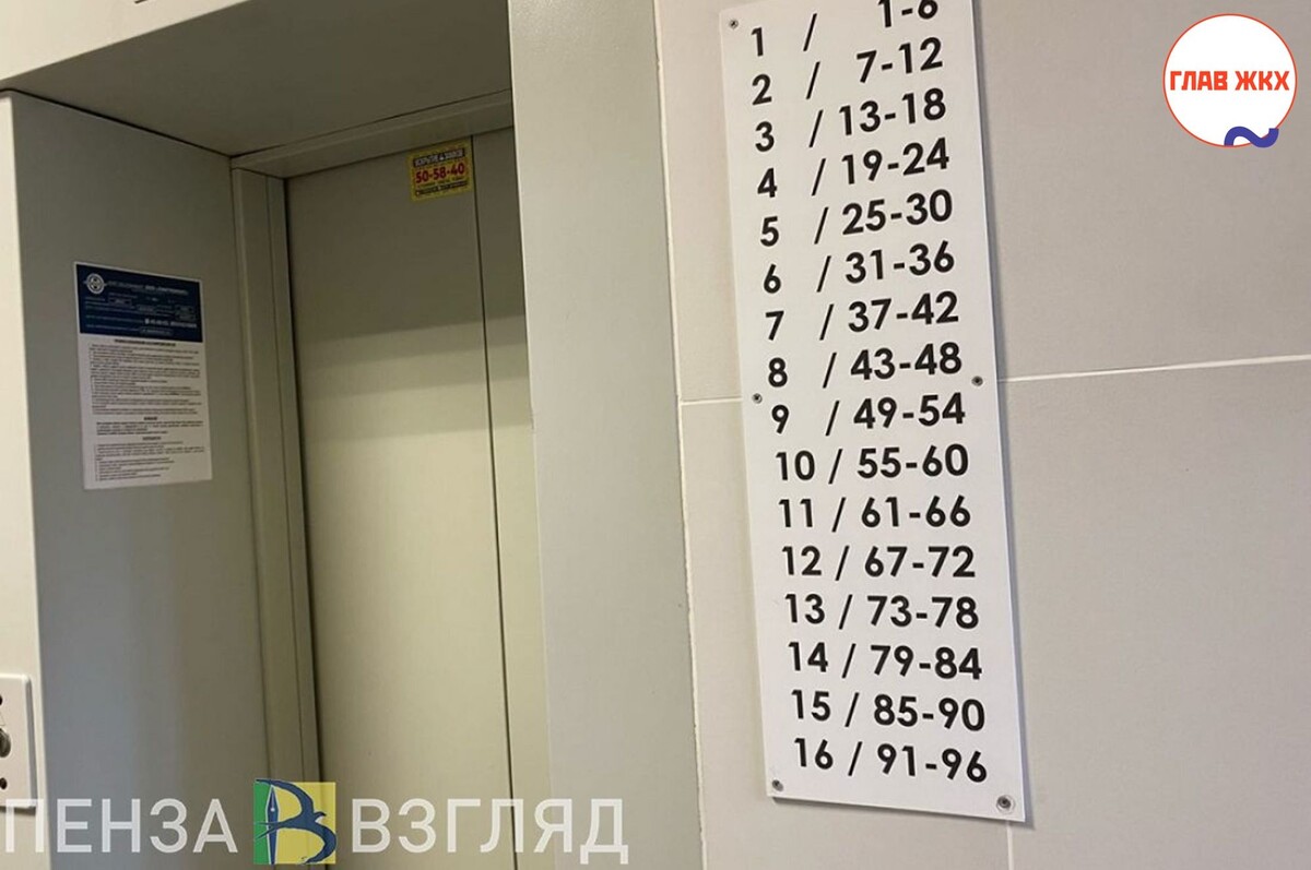 В жилых домах Пензенской области установят 148 новых лифтов 