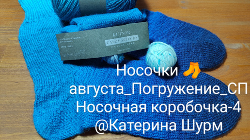 Носочки 🧦 августа_Погружение_СП Носочная коробочка-4 @Катерина Шурм