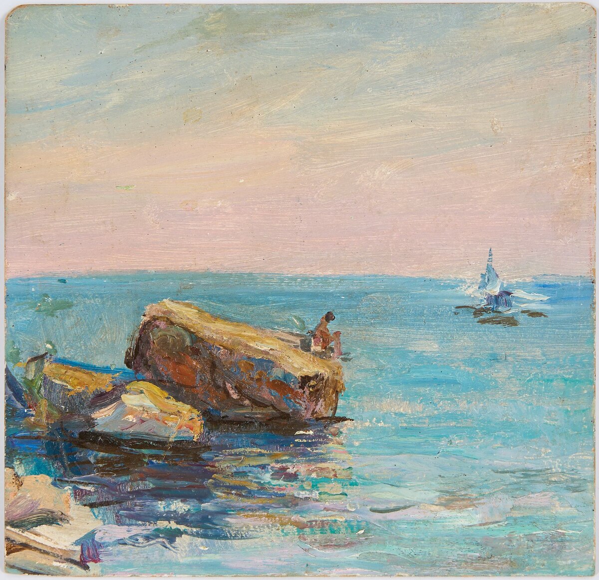 Василий Мешков, "Белеет парус. Крым". 1910-е.