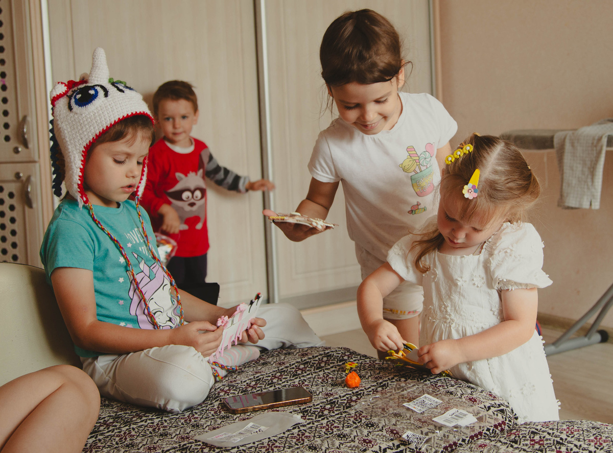 как котятки: Матрона, Иаков, Настя и Вероника 