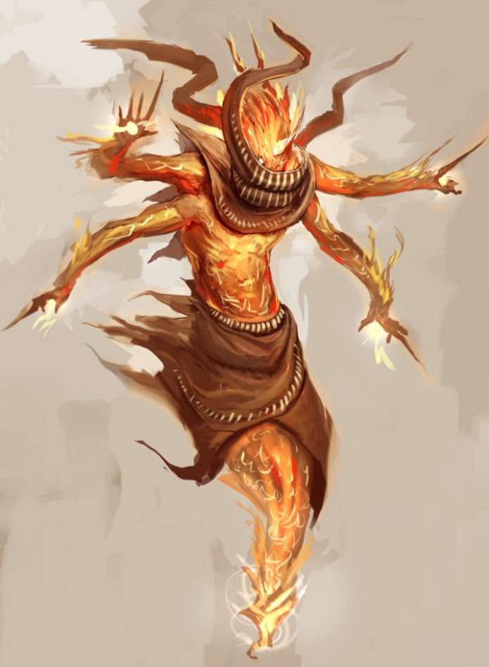 Ифрит — мифическое существо, могущественный демон в арабской и мусульманской мифологии. Ифриты представляют собой огромных крылатых существа из огня, живущих под землёй.