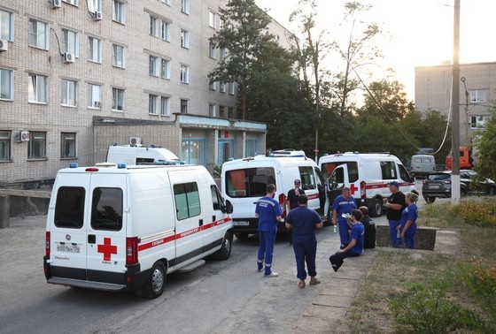    Больница, куда привезли пострадавших из исправительной колонии № 19 в Волгоградской области