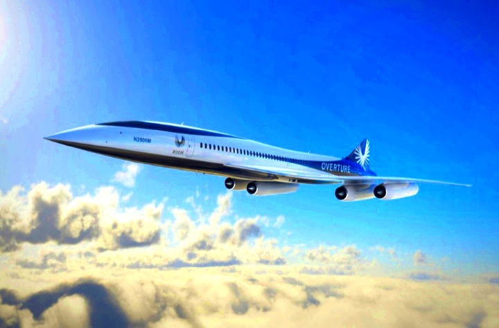 Самолёт «Boom Overture» снаружи