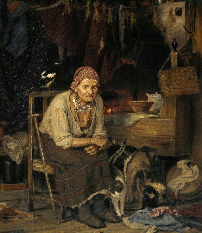 С нечистым знается. Худ. Константин Савицкий. 1879 год