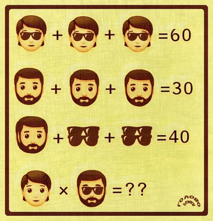 Логическая задача с лицами