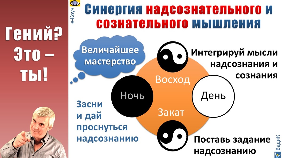Главный секрет гениальности - мастерство супер-мощного надсознательного мышления