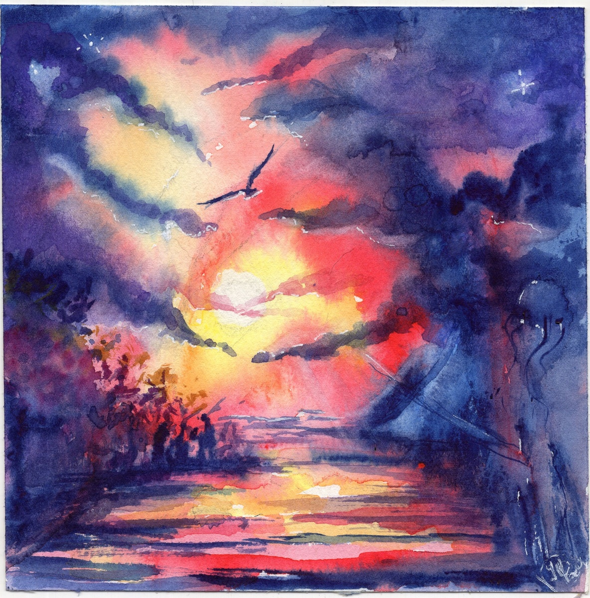 Горело небо, океан горел! ©