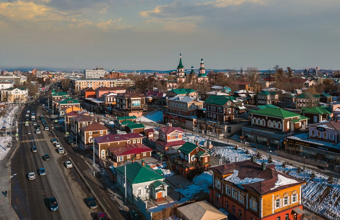 На фото: город Иркутск