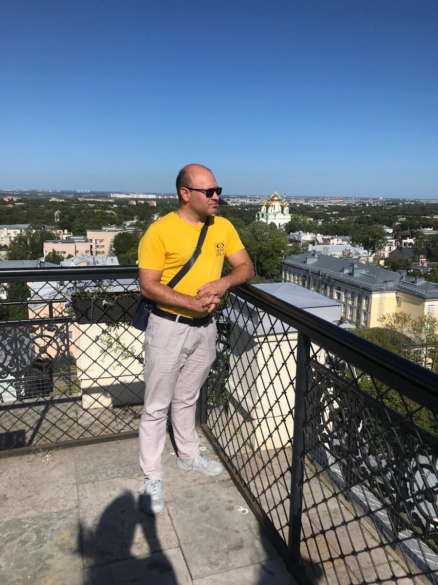 Смотровая площадка на Певческой башне в городе Пушкин