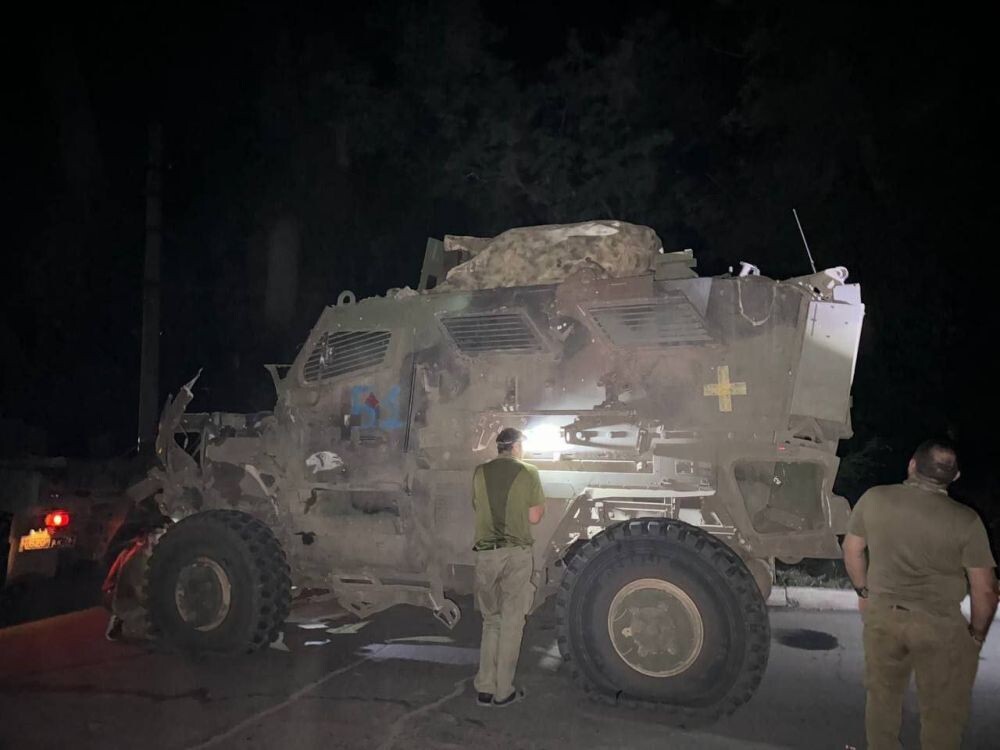 Наши военные в очередной раз затрофеили американский бронетранспортёр MRAP, источник – Телеграм-канал Дневник Десантника