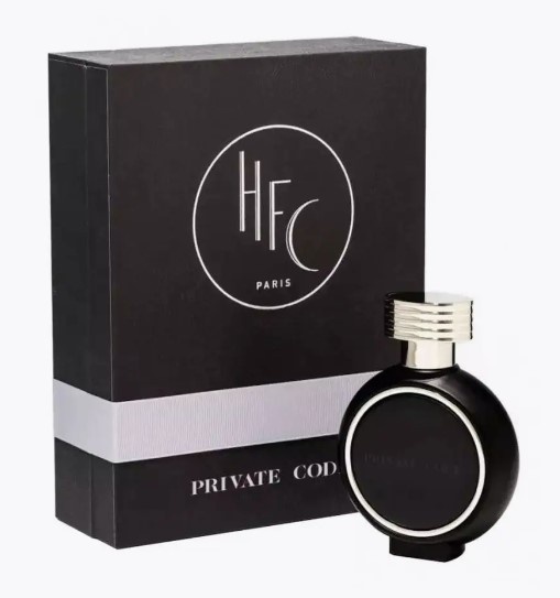 Private Code Haute Fragrance Company HFC — это аромат для мужчин и женщин, он принадлежит к группе восточные гурманские. Это новое издание: Private Code выпущен в 2022 году. Парфюмер: Vincent Ricord. Верхние ноты: Слива, Вишня, Османтус и Олибанум; средние ноты: Финики, Кожа, Корень ириса и Роза; базовые ноты: Уд, Ладан, Толу бальзам, Бензоин и Мускус.