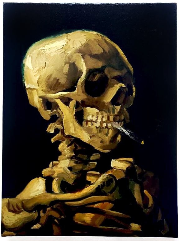 Винсент Ван Гог - «Череп с Горящей Сигаретой» (зима1885г - 1886г)