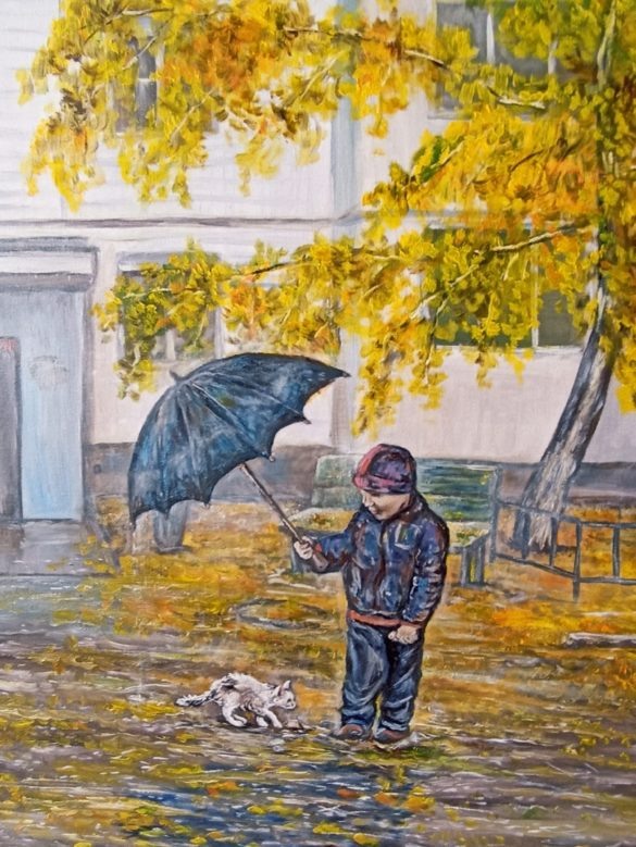 "Человек", Н. Швецова, масло/холст, 40*60см