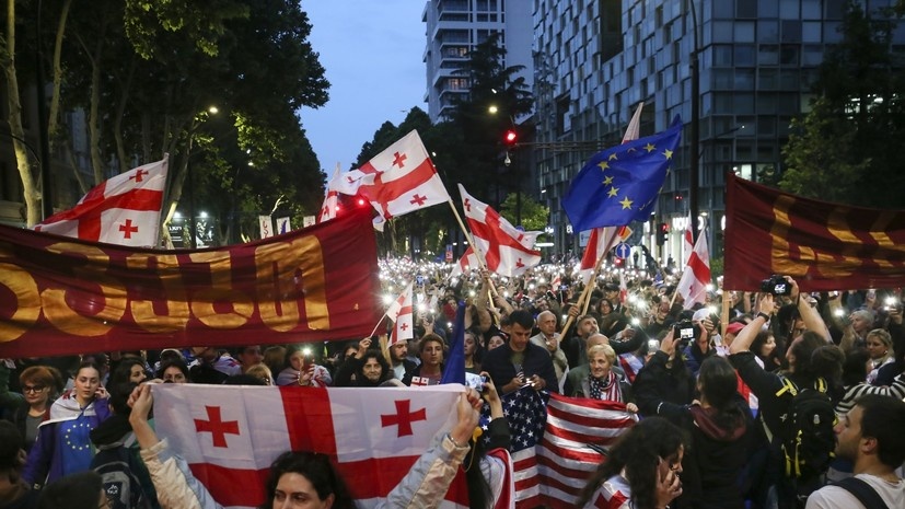     Протесты в Грузии  AP Photo / Zurab Tsertsvadze